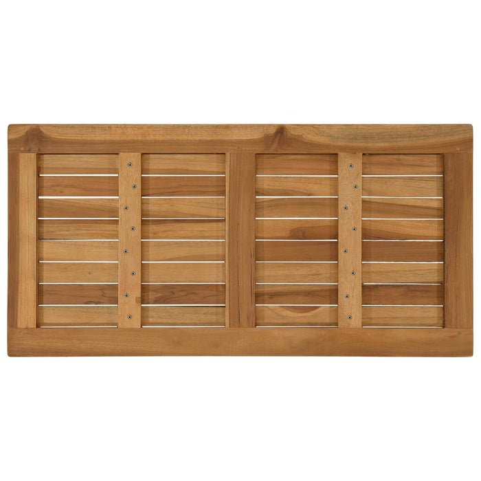 Placă de masă Dreptunghiular Lemn solid de tec natural - WALTI WALTI