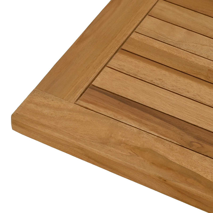Placă de masă Dreptunghiular Lemn solid de tec natural - WALTI WALTI