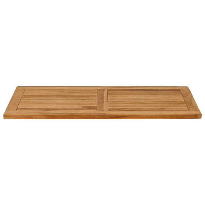 Placă de masă Dreptunghiular Lemn solid de tec natural - WALTI WALTI