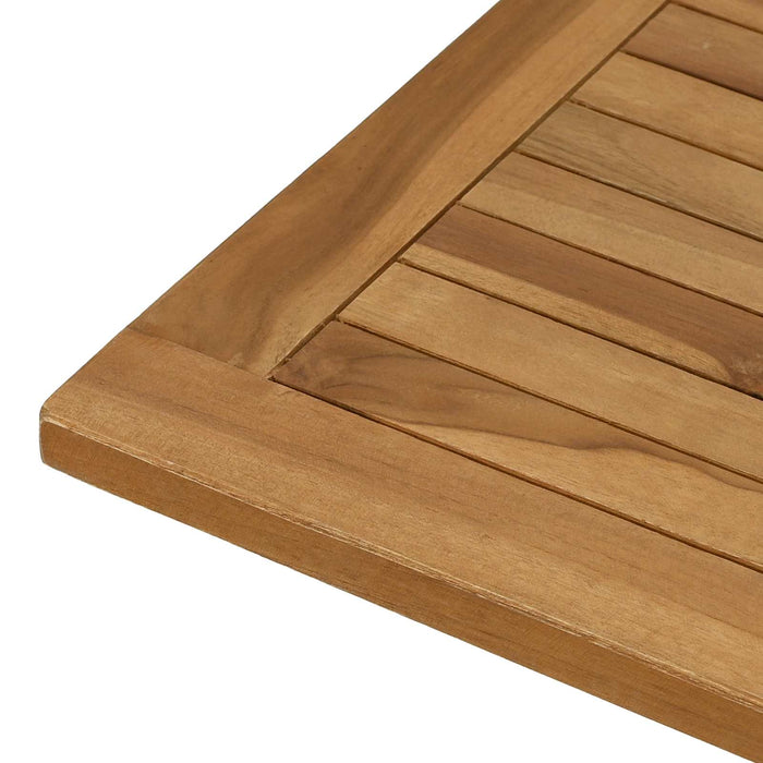 Placă de masă Dreptunghiular Lemn solid de tec natural - WALTI WALTI