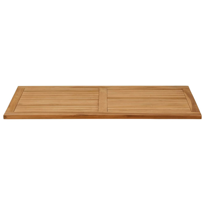 Placă de masă Dreptunghiular Lemn solid de tec natural - WALTI WALTI
