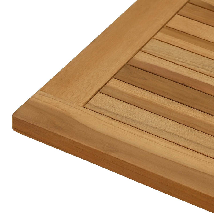 Placă de masă Dreptunghiular Lemn solid de tec natural - WALTI WALTI