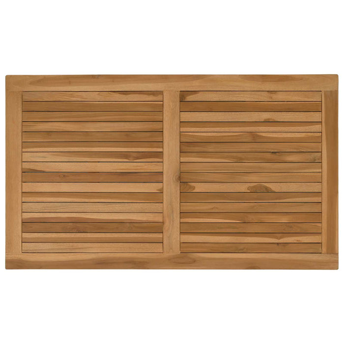 Placă de masă Dreptunghiular Lemn solid de tec natural - WALTI WALTI