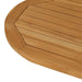 Placă de masă 80 x 40 x 2,5 cm Oval Lemn solid de tec natural - WALTI WALTI