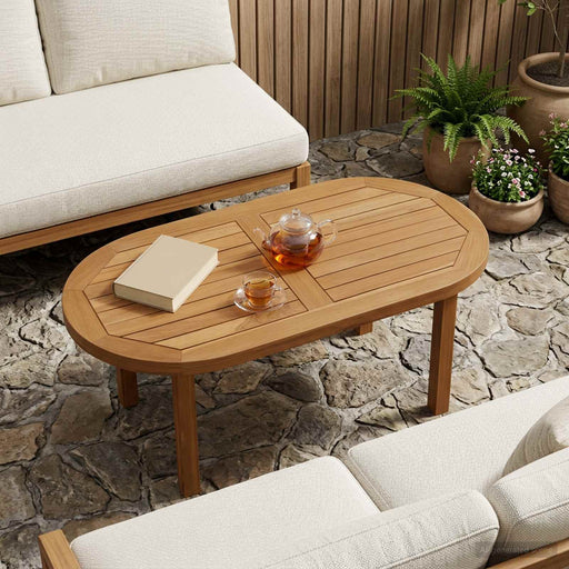 Placă de masă 80 x 40 x 2,5 cm Oval Lemn solid de tec natural - WALTI WALTI