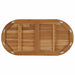 Placă de masă 80 x 40 x 2,5 cm Oval Lemn solid de tec natural - WALTI WALTI