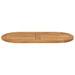 Placă de masă 80 x 40 x 2,5 cm Oval Lemn solid de tec natural - WALTI WALTI