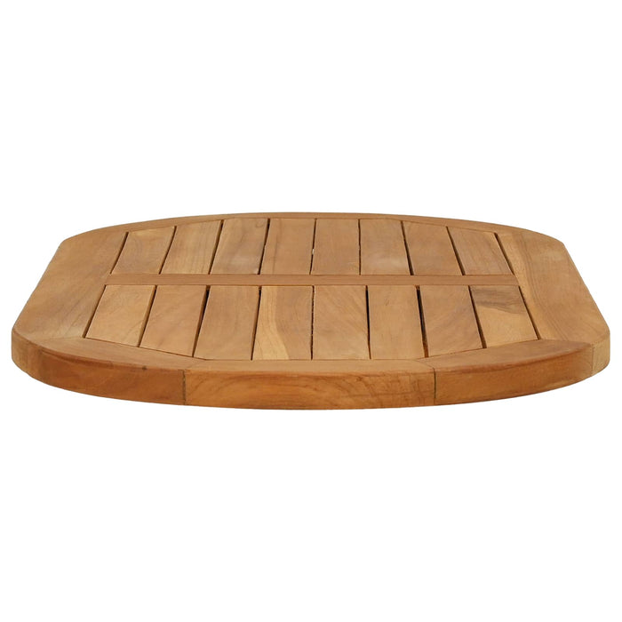 Placă de masă 80 x 40 x 2,5 cm Oval Lemn solid de tec natural - WALTI WALTI
