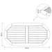 Placă de masă 80 x 40 x 2,5 cm Oval Lemn solid de tec natural - WALTI WALTI