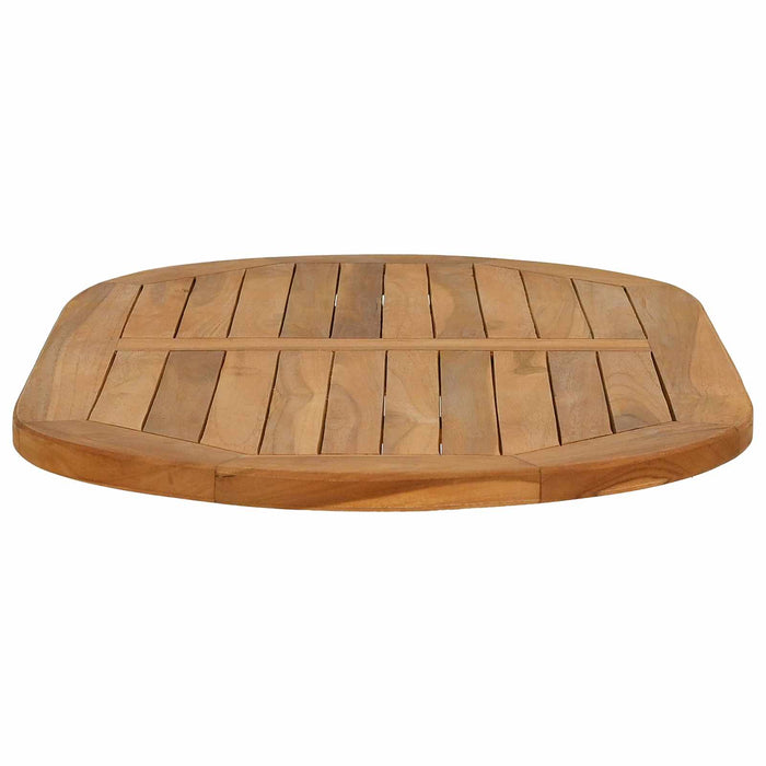 Placă de masă Oval Lemn solid de tec natural - WALTI WALTI