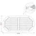 Placă de masă Oval Lemn solid de tec natural - WALTI WALTI