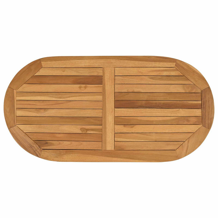 Placă de masă Oval Lemn solid de tec natural - WALTI WALTI