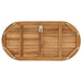 Placă de masă Oval Lemn solid de tec natural - WALTI WALTI