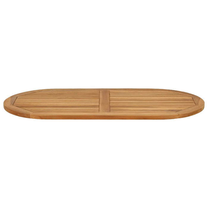 Placă de masă Oval Lemn solid de tec natural - WALTI WALTI