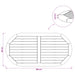 Placă de masă Oval Lemn solid de tec natural - WALTI WALTI