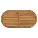 Placă de masă Oval Lemn solid de tec natural - WALTI WALTI