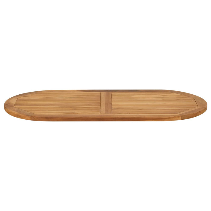 Placă de masă Oval Lemn solid de tec natural - WALTI WALTI