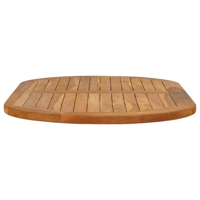 Placă de masă Oval Lemn solid de tec natural - WALTI WALTI