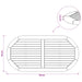 Placă de masă Oval Lemn solid de tec natural - WALTI WALTI