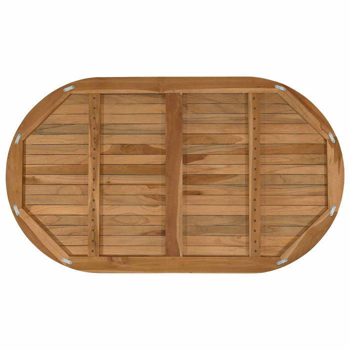 Placă de masă Oval Lemn solid de tec natural - WALTI WALTI