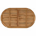 Placă de masă Oval Lemn solid de tec natural - WALTI WALTI