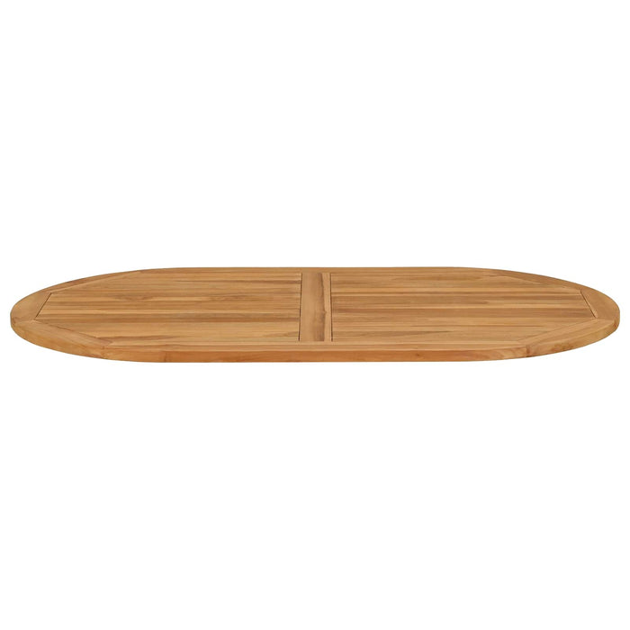 Placă de masă Oval Lemn solid de tec natural - WALTI WALTI
