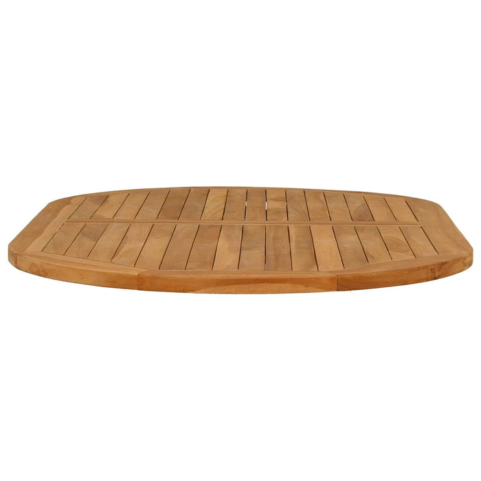 Placă de masă Oval Lemn solid de tec natural - WALTI WALTI