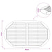 Placă de masă Oval Lemn solid de tec natural - WALTI WALTI