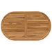Placă de masă Oval Lemn solid de tec natural - WALTI WALTI