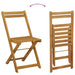 Scaune de grădină pliante 6 pcs natural 40 x 53 x 80 cm - WALTI WALTI