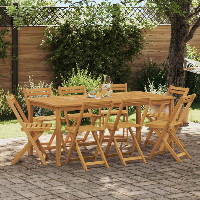Scaune Bistro pentru Exterior 8 pcs natural 40 x 53 x 80 cm - WALTI WALTI