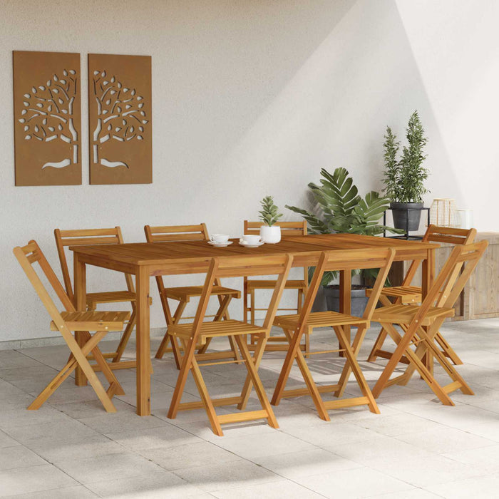 Scaune Bistro pentru Exterior 8 pcs natural 40 x 53 x 80 cm - WALTI WALTI