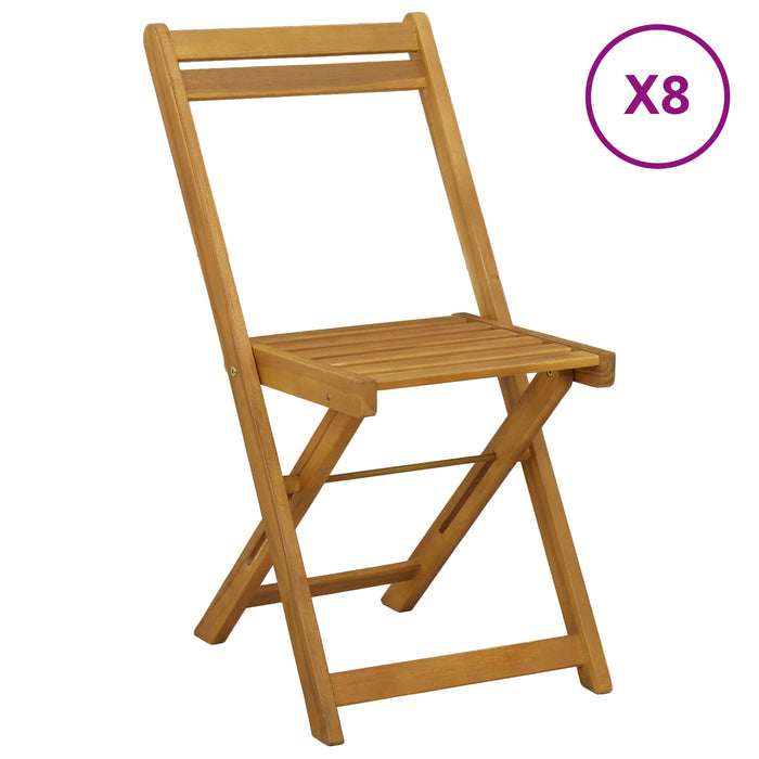 Scaune Bistro pentru Exterior 8 pcs natural 40 x 53 x 80 cm - WALTI WALTI