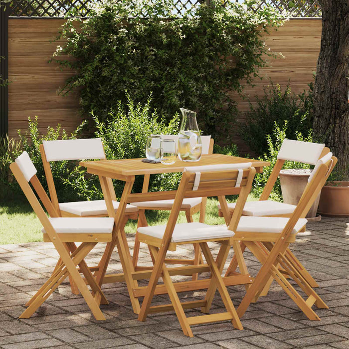 Scaune Bistro pentru Exterior 6 pcs Alb crem 40 x 53 x 80 cm - WALTI WALTI