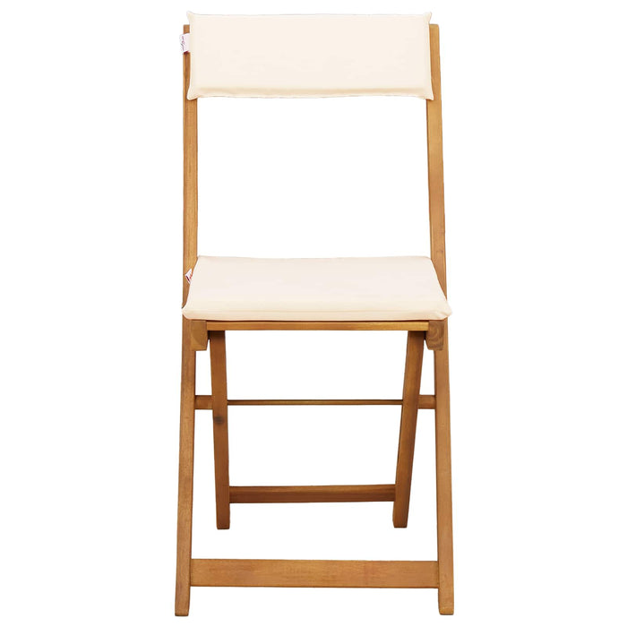 Scaune Bistro pentru Exterior 6 pcs Alb crem 40 x 53 x 80 cm - WALTI WALTI