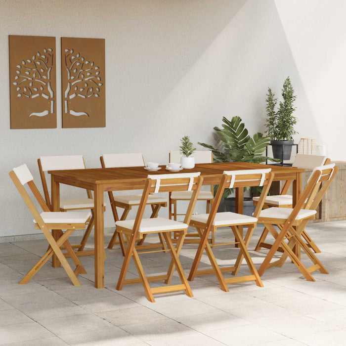 Scaune Bistro pentru Exterior 8 pcs Alb crem 40 x 53 x 80 cm - WALTI WALTI