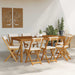 Scaune Bistro pentru Exterior 8 pcs Alb crem 40 x 53 x 80 cm - WALTI WALTI