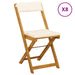 Scaune Bistro pentru Exterior 8 pcs Alb crem 40 x 53 x 80 cm - WALTI WALTI