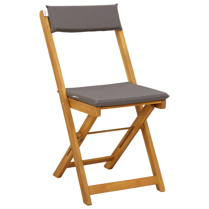 Scaune Bistro pentru Exterior 6 pcs Gri închis 40 x 53 x 80 cm - WALTI WALTI