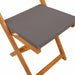 Scaune Bistro pentru Exterior 8 pcs Gri închis 40 x 53 x 80 cm - WALTI WALTI
