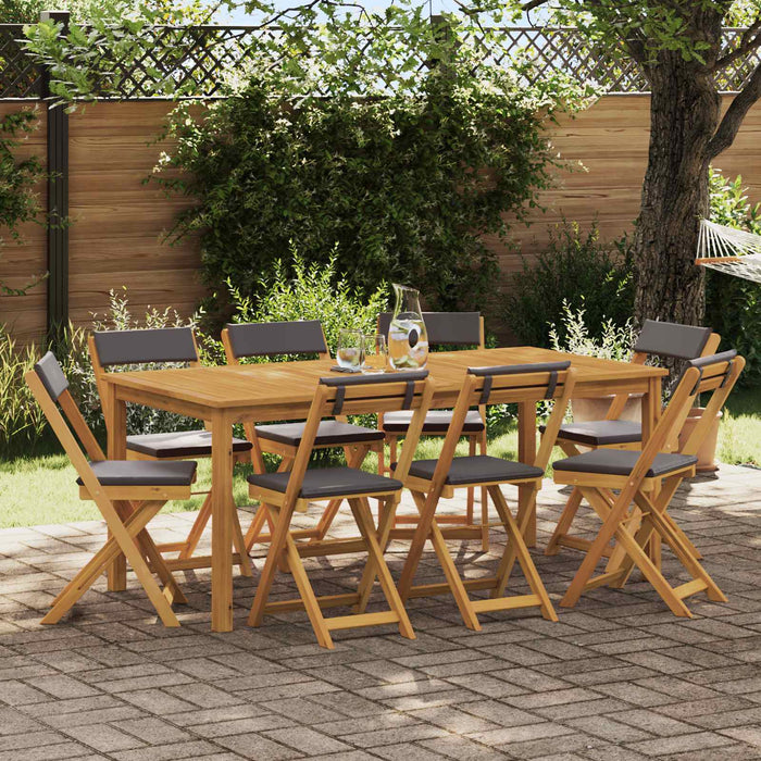 Scaune Bistro pentru Exterior 8 pcs Gri închis 40 x 53 x 80 cm - WALTI WALTI