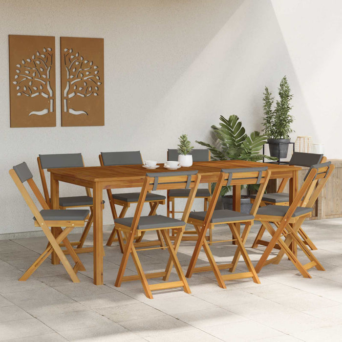 Scaune Bistro pentru Exterior 8 pcs Gri închis 40 x 53 x 80 cm - WALTI WALTI