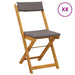 Scaune Bistro pentru Exterior 8 pcs Gri închis 40 x 53 x 80 cm - WALTI WALTI