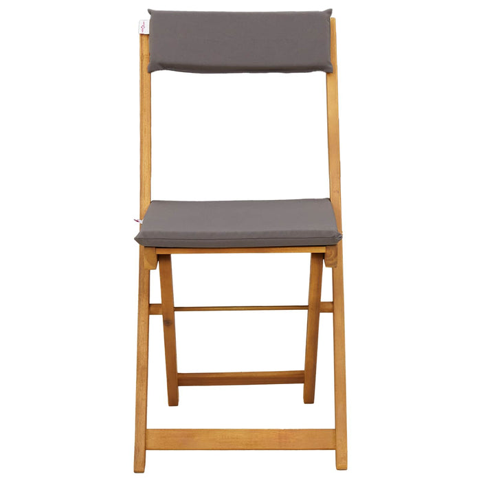 Scaune Bistro pentru Exterior 8 pcs Gri închis 40 x 53 x 80 cm - WALTI WALTI