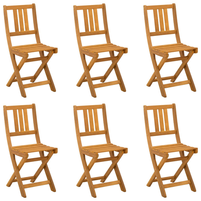 Scaune Bistro pentru Exterior 6 pcs natural WALTI