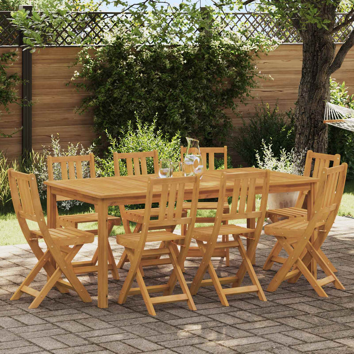 Scaune Bistro pentru Exterior 8 pcs natural 40 x 42 x 85 cm - WALTI WALTI