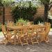 Scaune Bistro pentru Exterior 8 pcs natural 40 x 42 x 85 cm - WALTI WALTI