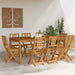 Scaune Bistro pentru Exterior 8 pcs natural 40 x 42 x 85 cm - WALTI WALTI
