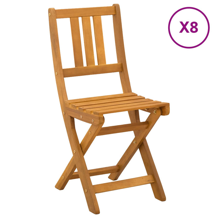 Scaune Bistro pentru Exterior 8 pcs natural 40 x 42 x 85 cm - WALTI WALTI