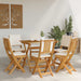 Scaune Bistro pentru Exterior 6 pcs Alb crem 38 x 46 x 85 cm - WALTI WALTI